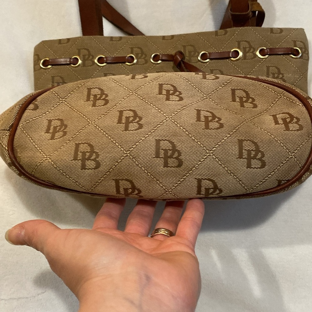 Dooney & Bourke Tan and Brown Shoulder Bag - Picture 5 of 5